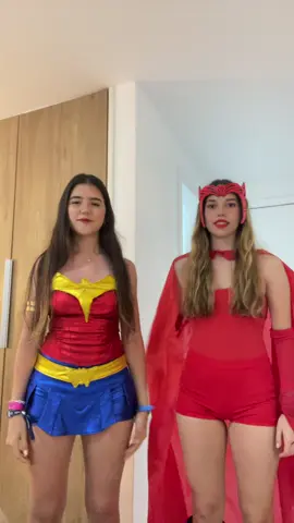 marvel vs dc JAJJA muy virgas @mica #porto #disfraz #marvel #dc #wandamaximoff 