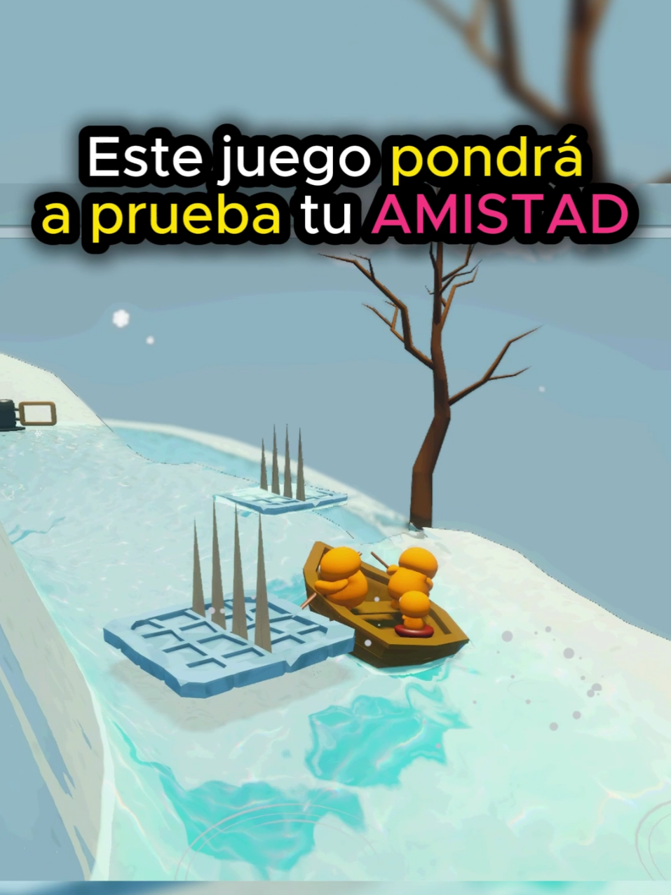 Junta a tus AMIGOS más confiables para ver si PUEDEN LLEGAR A LA META en este MULTIJUGADOR COOPERATIVO llamado Paddle Together #multijugador #coopgame #indiegames #juegosdivertidos 