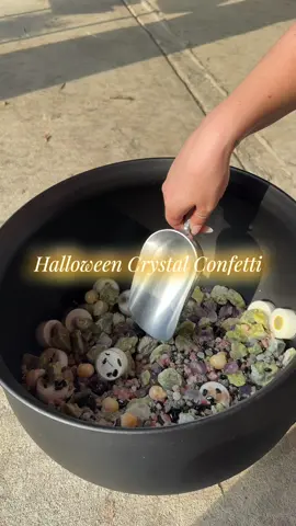 New Halloween crystal confetti 🎃  #crystalshop #halloween #moon #pumpkinseason #witchtok #crystals #crystalsoftiktok #tiktokshop 