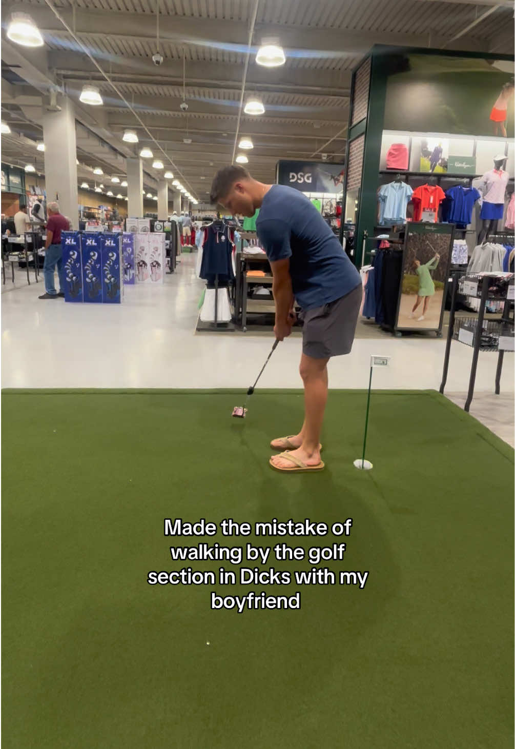 Rookie mistake by me🤣 #golf #boyfriend #fyp 