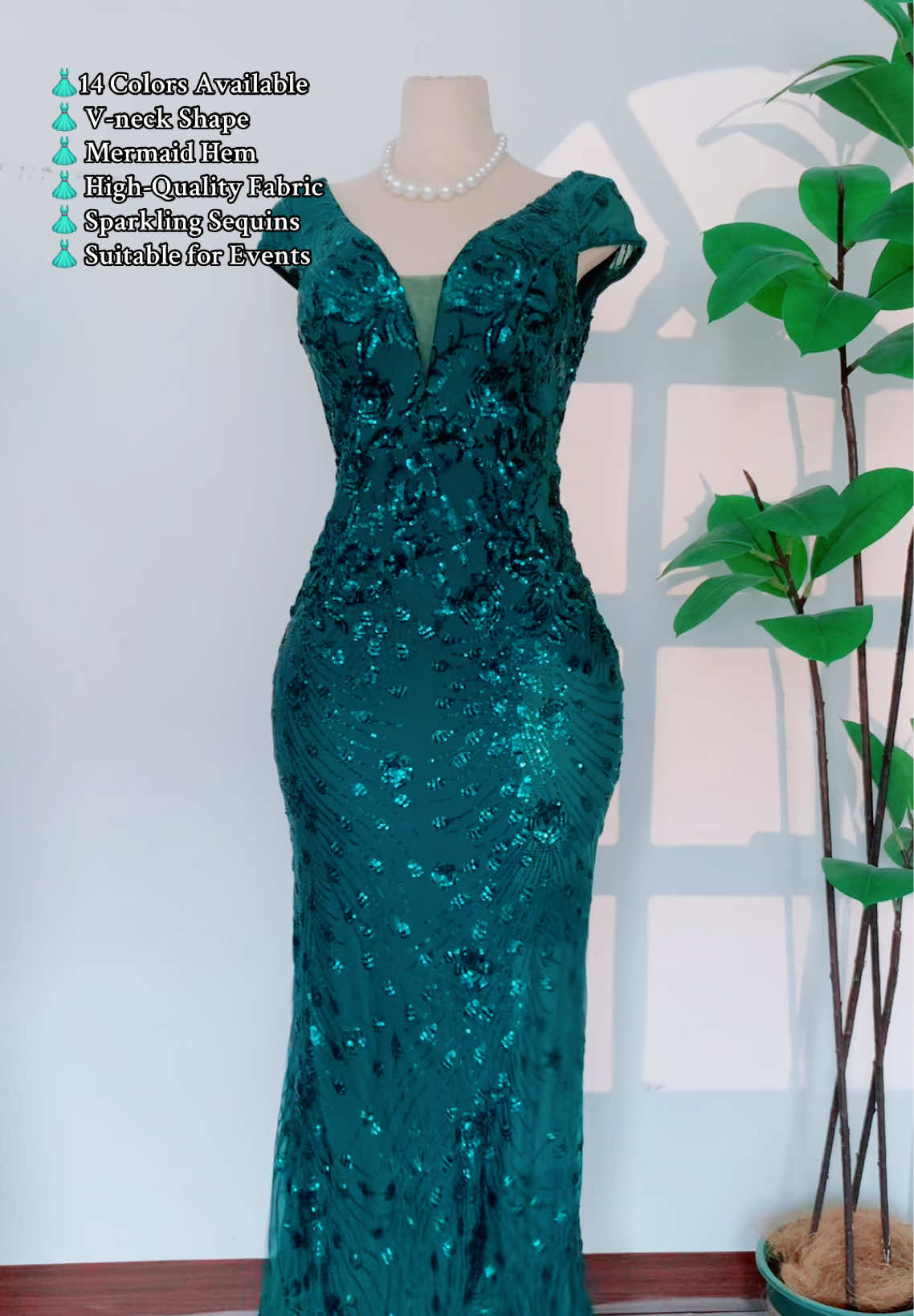 Women's Sequins Mermaid Evening Dress, Elegant V Neck Cap Sleeve Evening Party Gown, Ladies Clothes for Prom Cocktail Banquet Wedding Guest👗💃💕#tiktokshoprestock #spotlightfinds #dress #bodycondress #eveningdress 