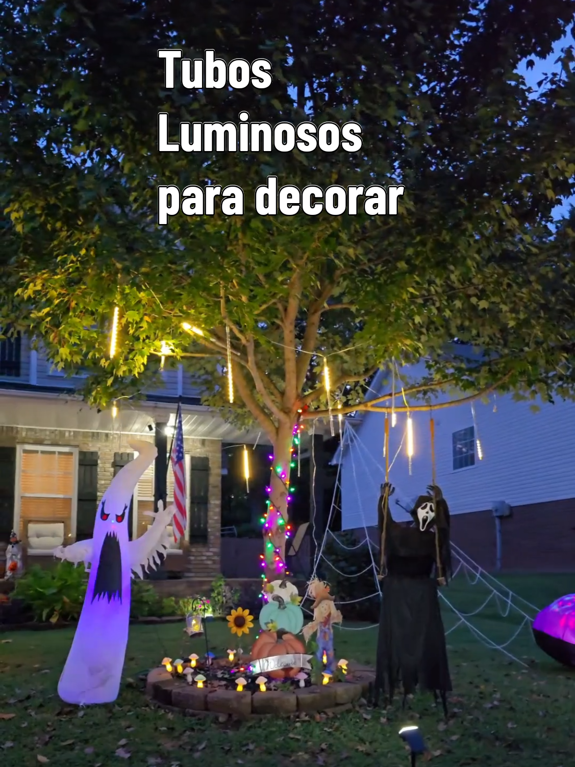 #tubosluminosos #homedecor #decoraciónhogar #outdoorlighting #christmaslights 