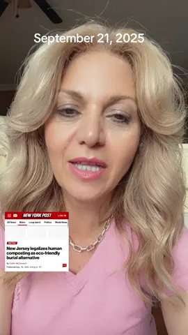 #NewJerseyIntroducesANewWayToBuryYourLovedones #HumanComposting