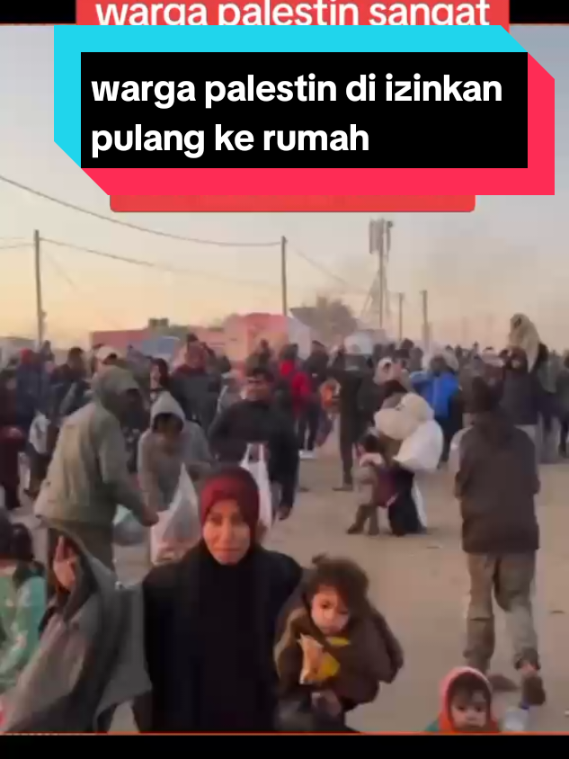 #warga palestin di izinkan pulang ke#rumah 