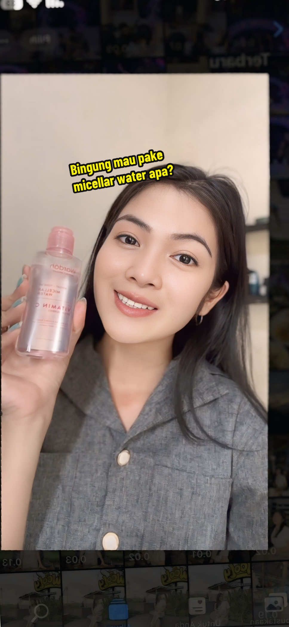 Udah coba banyak micellar water, tapi tetep baliknya ke Wardah 💖 Beneran tahta tertinggi micellar water sih! ✨ #Wardah #MicellarWater #PerfectBright #ToneUp #WardahBeauty #TahtaTertinggiMicellarWater #KulitBersih