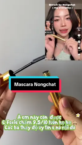 Mascara Nongchat Siêu hack mi nha các bà #xuhuong #mascara #lamdep 