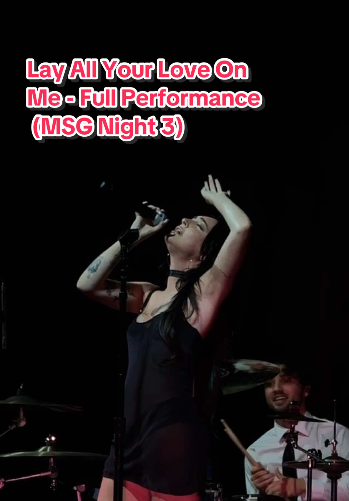 Cil’s full performance of ‘Lay All Your Love On Me’ by ABBA at MSG Night 3 🌹 #cil #cover #vocals #fyp #foryou 