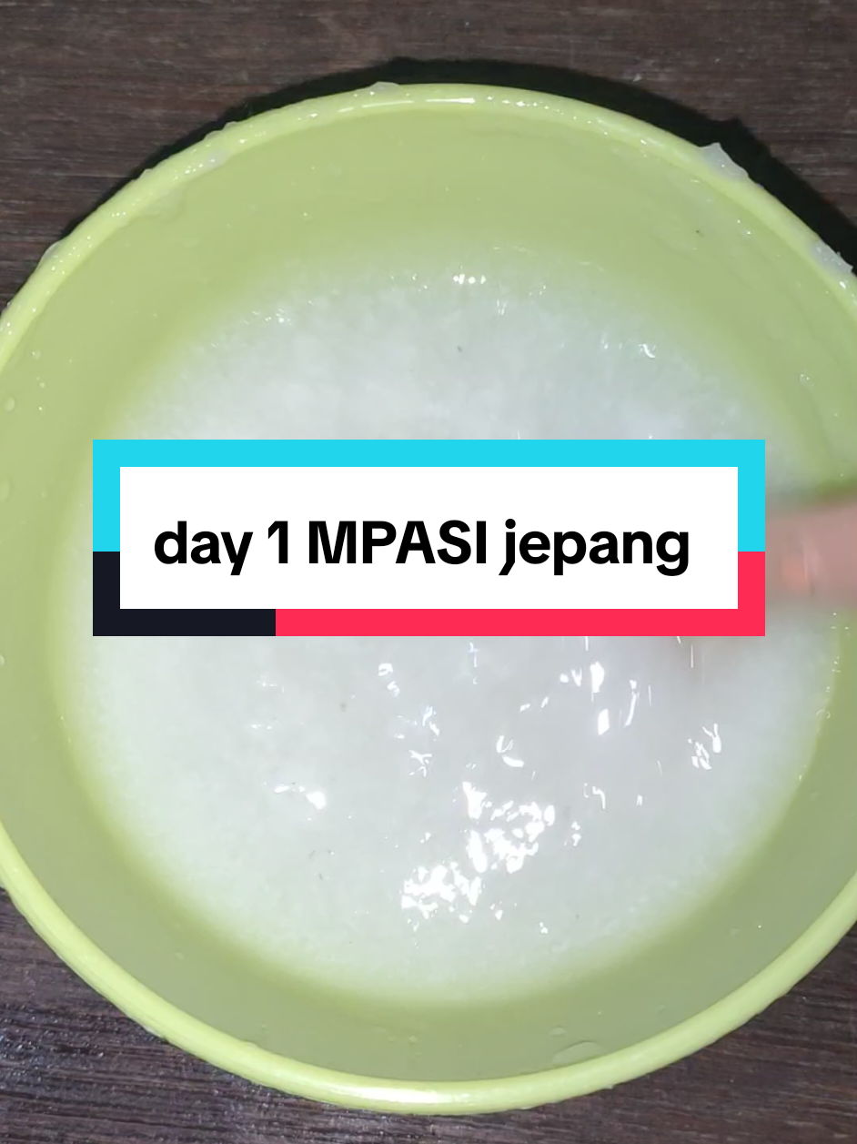 day 1 MPASI jepang pure nasi, adek sukakk✅ #mpasi #mpasijepang #masukberanda #bayi6bulan