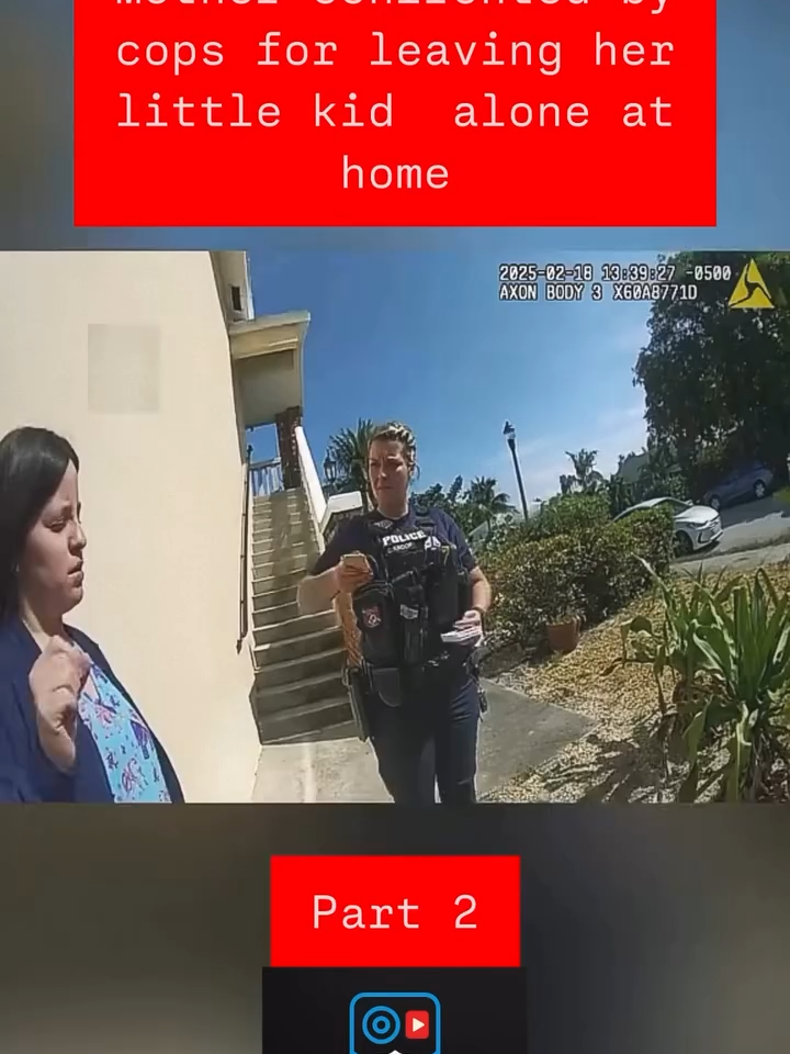 What Happens When Mom Leaves Her Little Kid Home Alone and Cops Show #p#bodycam #bodycamfootage #police #foryoupage #viral #justiceforkids #usa #polic #Pwrs