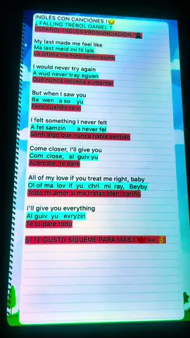 #paratiii #music #videoviral #ingles #I felt something I never fel.! 😕 >< 🥷