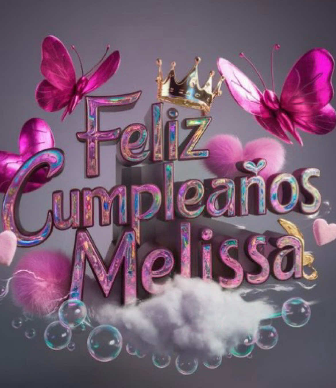 @MeliSsa Gr Feliz Cumpleaños Melissa!! #hbd #felizcumpleaños #Melissa #nombrespersonalizados #design 