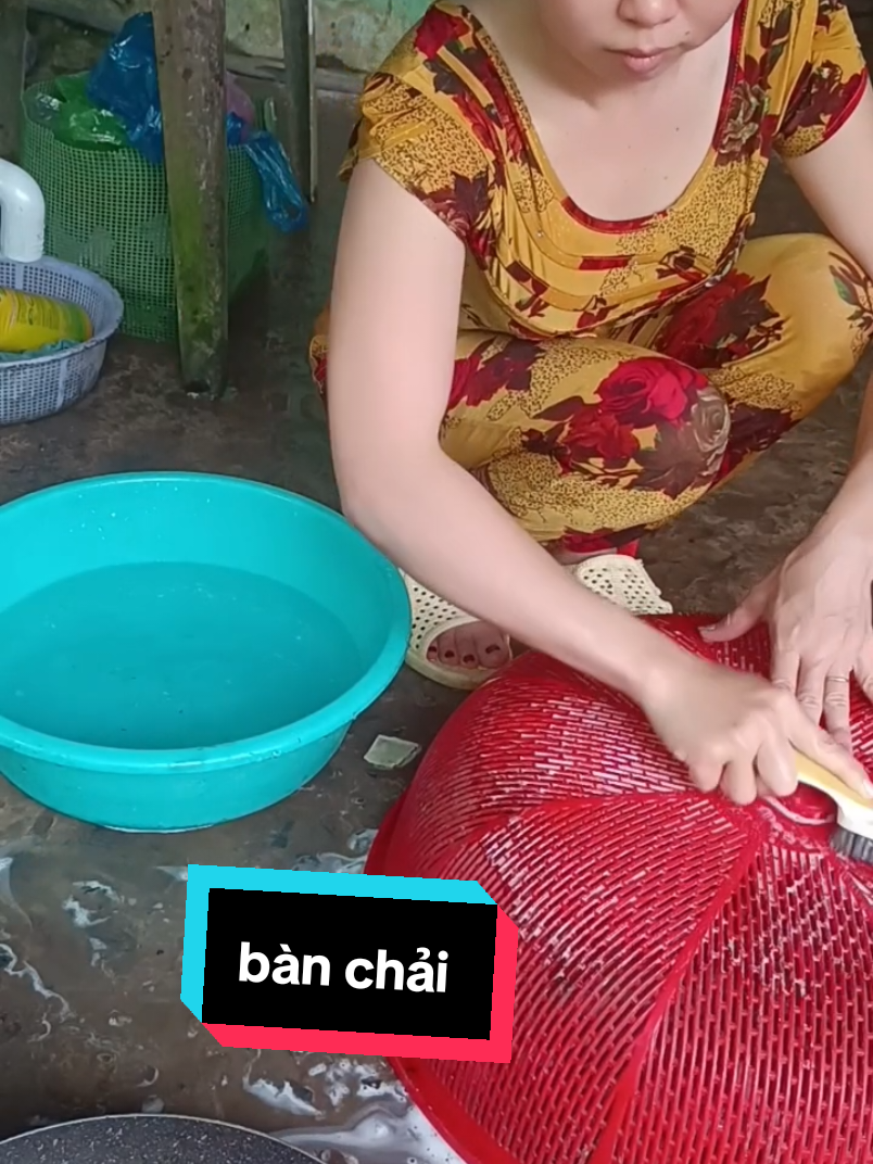 chà sạch, nhỏ gọn, tiện lợi #banchai #banchainhogon #phongtran #giadung 