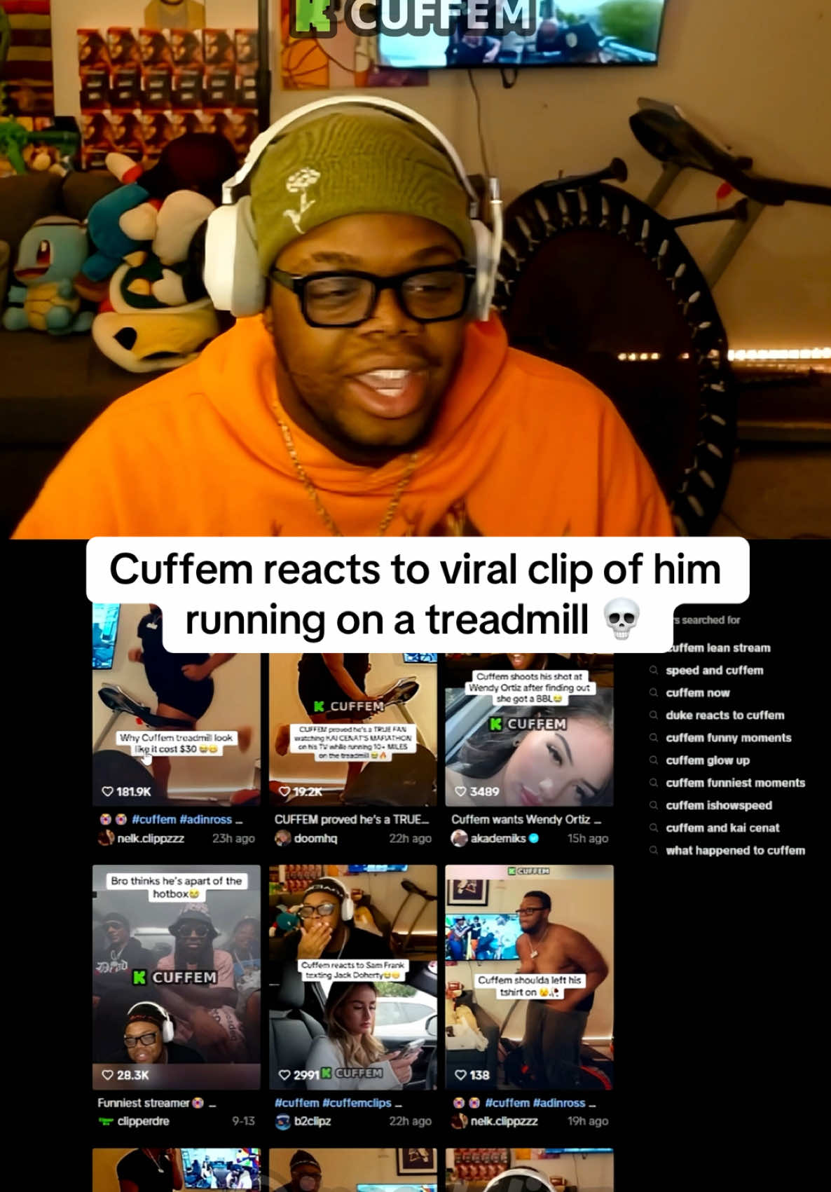 He got a crazy build 💀 #cuffem #fyp #viral 