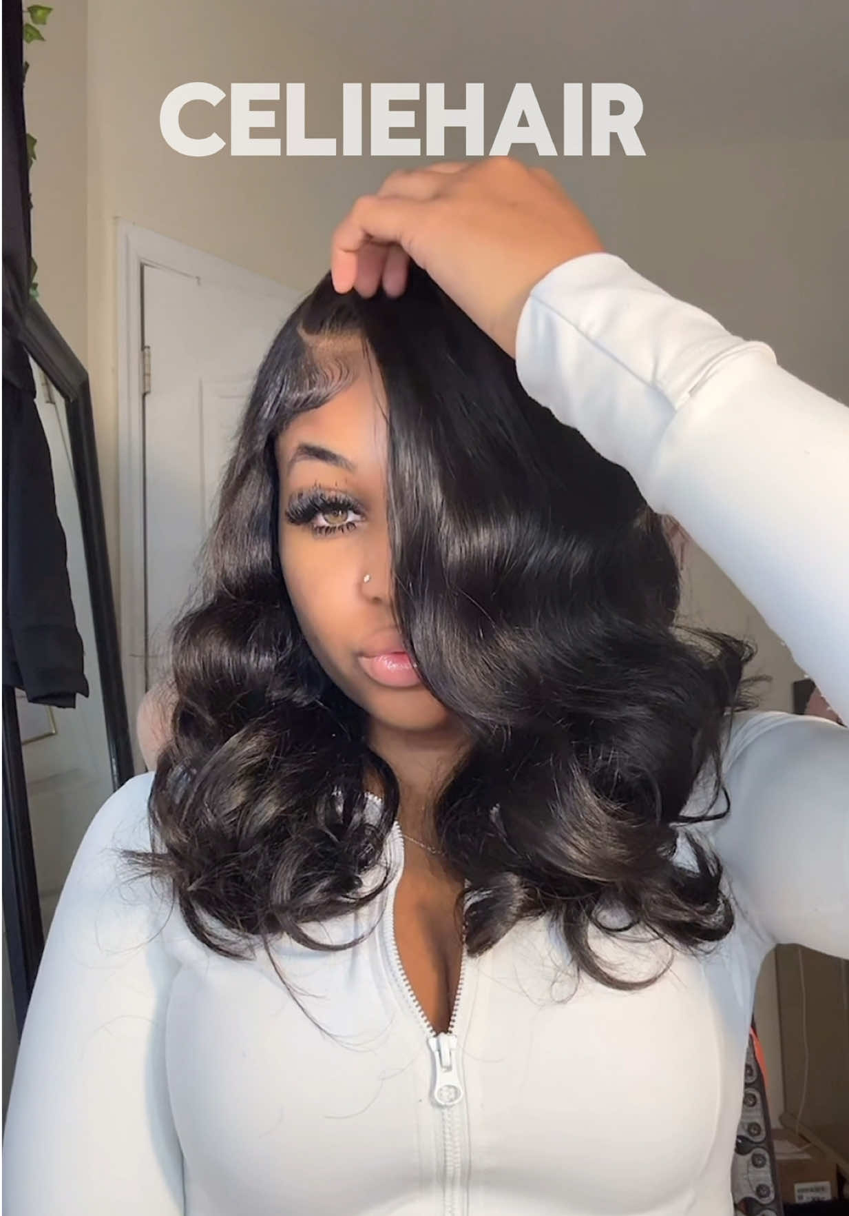 the best glueless wig i’ve received 🫰🏽😍 hair from @celiehair @Celie Hair Store link in bio !! #celiehair #gluelesswig #loosebodywave #wiginstall #fyp 