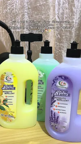 —with mosquito repellent na omg ang ganda at bango!😍 *Description • 99.9% antibacterial formula, keeping your floors clean & hygienic• household cleaning agent grime,and stains on various floor surfaces around the house. #shinepro #floorcleaner #mosquitorepellent #fyppppppppppppppppppppppp #buy1get2 