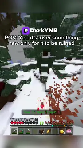 I found something new in Minecraft bedrock only for it to be ruined 😂 #streamer #twitch #Minecraft #smallstreamer #dxrkynb 
