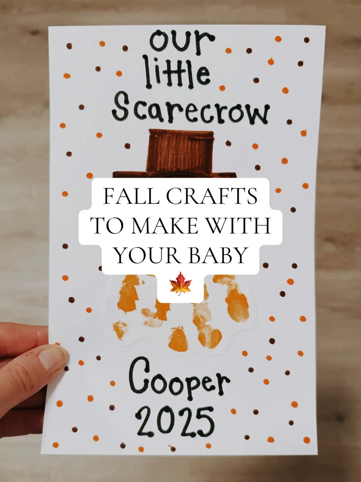I get all of my ideas from Pinterest! I love making keepsake crafts with my 2 babies!! 🍁🍂 more to come!! #momlife #fallcrafts #babycrafts #craftymoms #MomsofTikTok 
