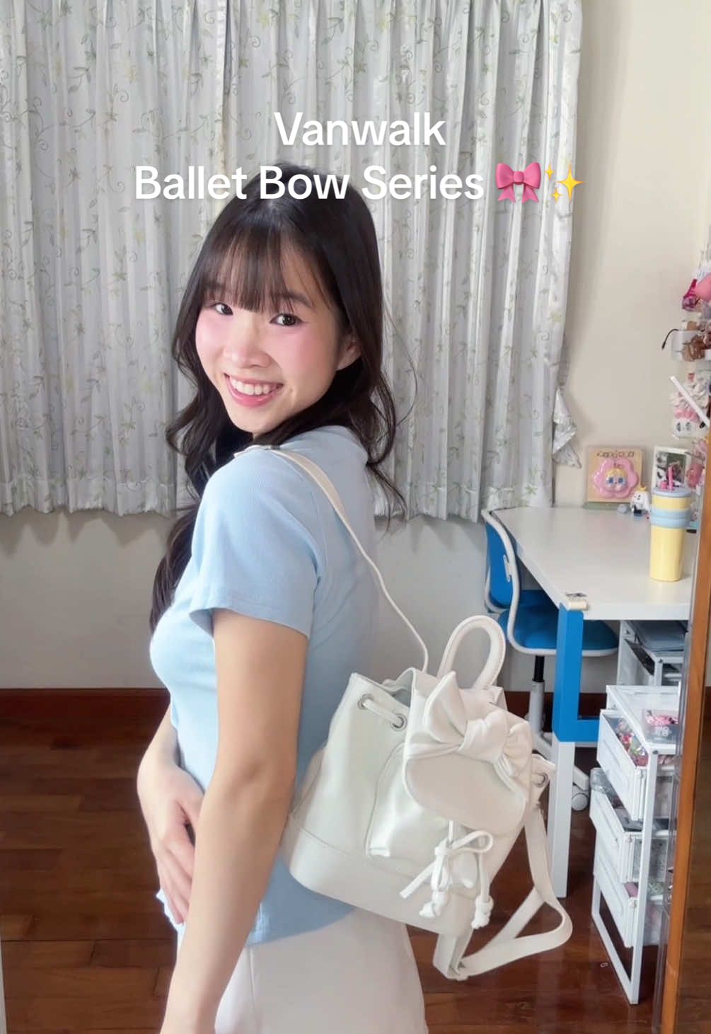 กระเป๋าน้องโบว์สุดคิ้ว 🎀✨ #unboxing #vanwalk #กระเป๋าvanwalk #ป้ายยาtiktok #vanwalkbag 