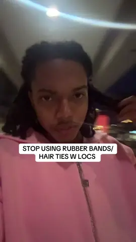 STOP USING RUBBER BANDS/HAIR TIES W LOCS 