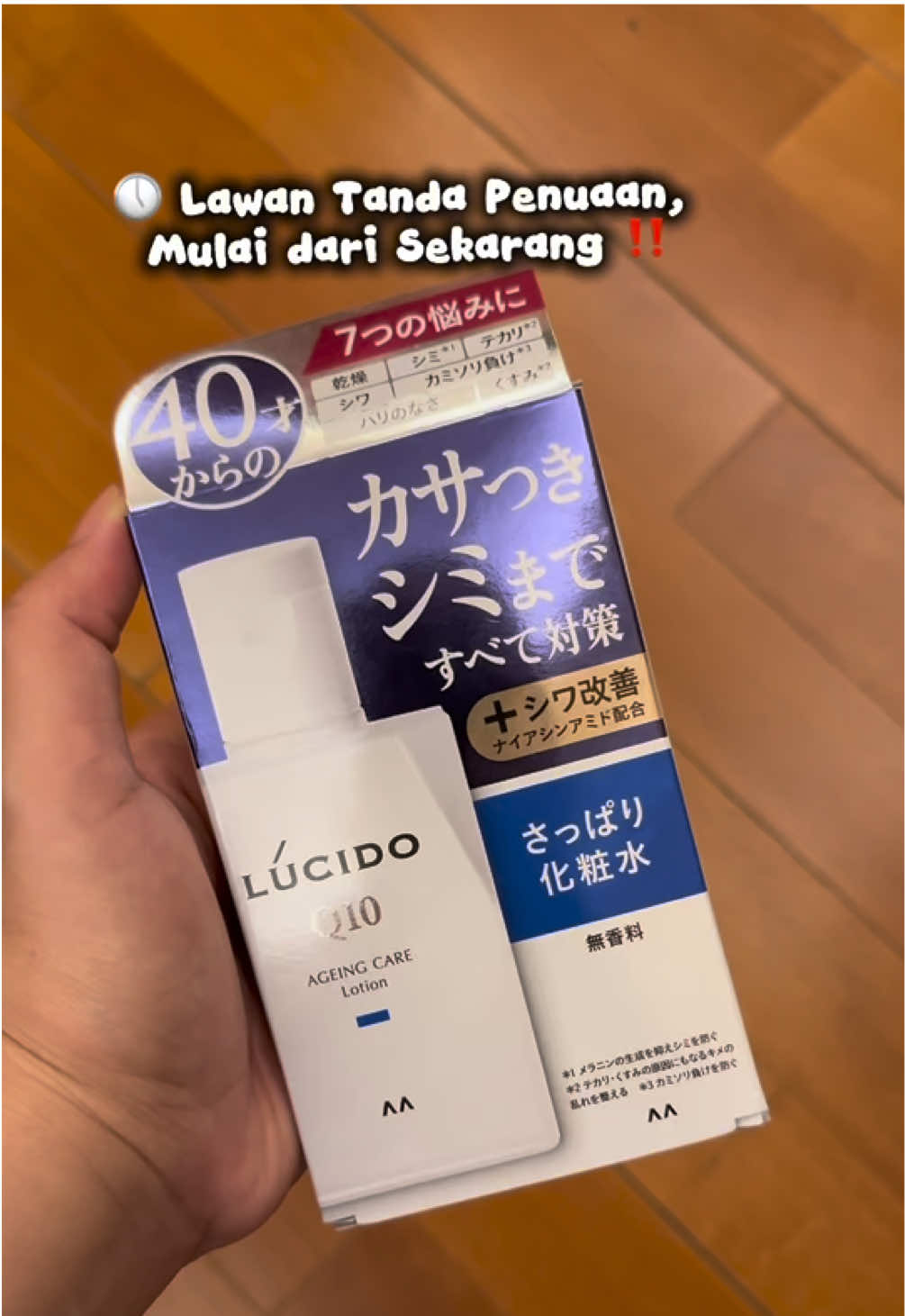 💧 Kulit kering & mulai muncul garis halus? Saatnya upgrade skincare kamu! Dengan LUCIDO Men Aging Care Lotion, kulit tetap lembap, segar, dan awet muda ✨ ✔️ Melembapkan tanpa lengket ✔️ Samarkan tanda penuaan dini ✔️ Ringan & cepat meresap 🔥 Perawatan simpel tapi hasilnya nyata! #lucido #AgingCare #SkincarePria #TetapMuda #kulitsehat 