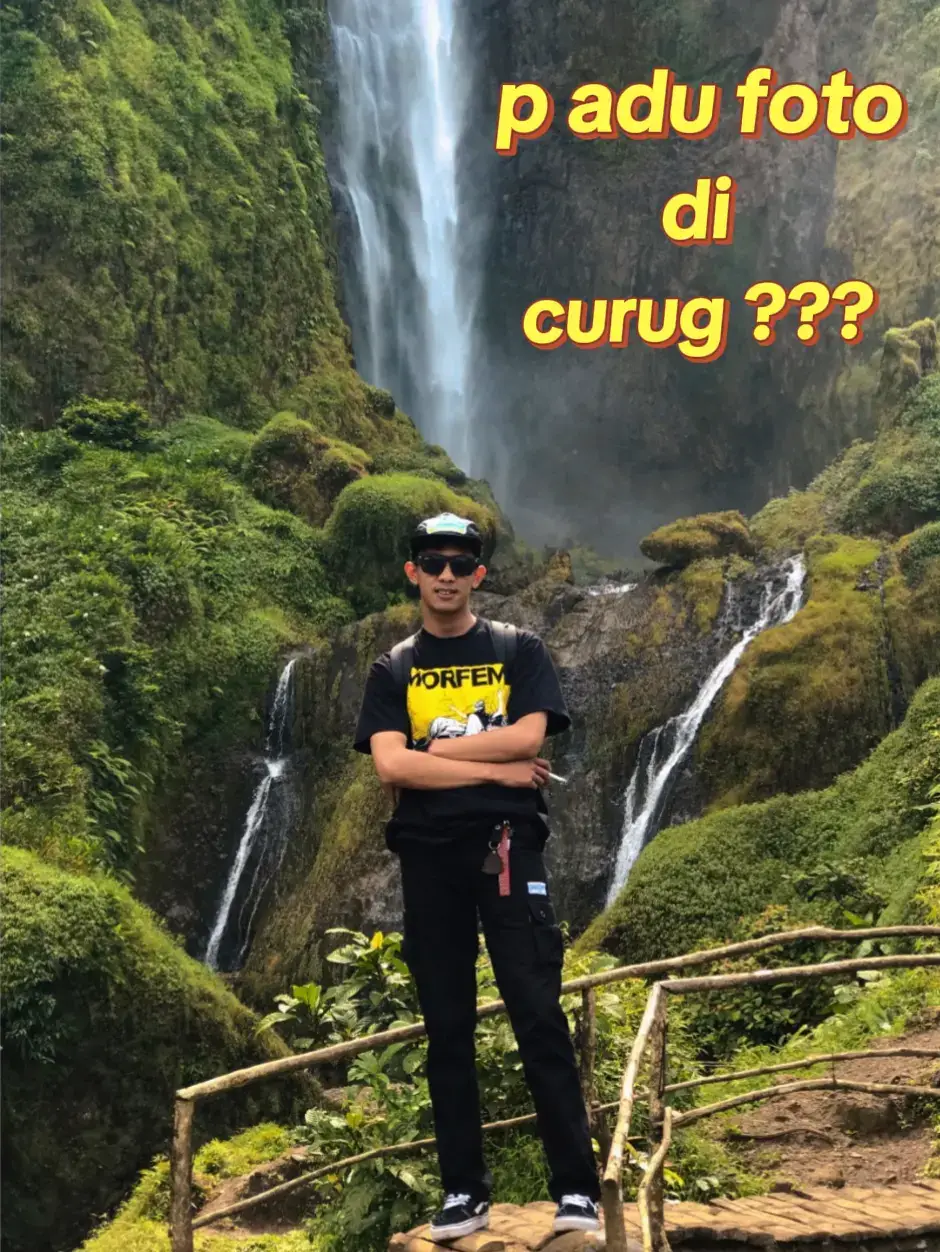 mungkin kamu gak seberuntung orang lain,, but orang lain belum tentu bisa sekuat kamu,, you should be proud of yourself🍃🏞 . . . #curugcitambur #adufoto #fyp #wisata #wisataalam 