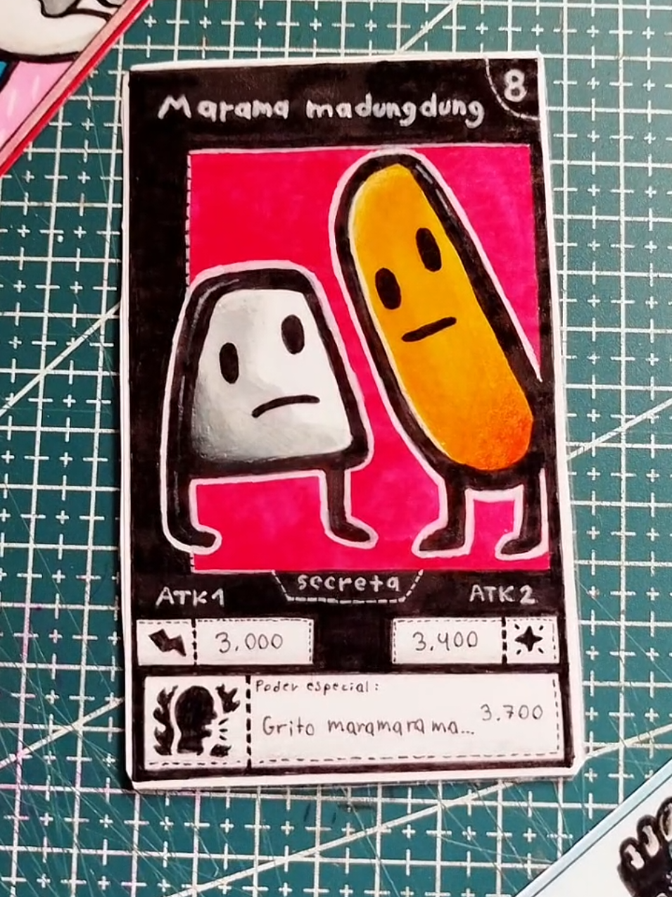 MARAMA MADUNGDUNG 🗣️ en CARTA de COMBATE 🔥 like y comenta 👍 #dibujo #drawing #brainrot #arte #parati 