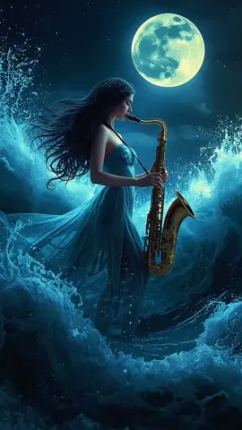 BEAUTIFUL SAXOPHONE MUSIC #aiart #saxophone #music #beautiful #waves 