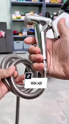Bộ vòi xịt nhà vệ sinh dây inox. #voixitvesinh #voixittoilet 