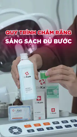 QUY TRÌNH CHĂM RĂNG SÁNG SẠCH ĐỦ BƯỚC!  #DrKam #nuocsucmieng #kemdanhrang #muataitiktok 