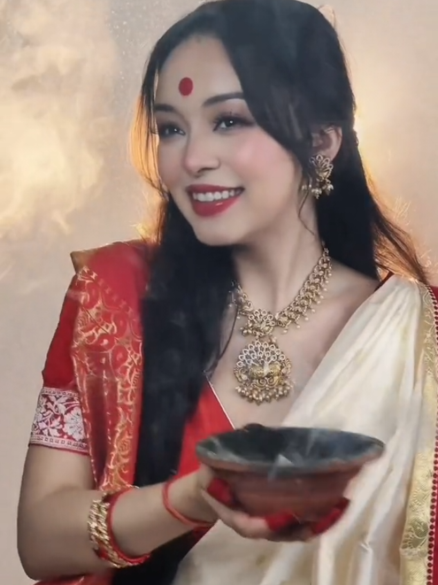 Navaratri has begun guys🙏❤️🌚@Simpal Kharel @Kharel Shiwani 🐲 #navaratri #durgapuja #dashain #tiktoknepal #goviral 