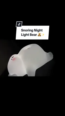 How cute is this snoring night light bear 🧸✨ #nightlight #tiktoksample #fyp #parati