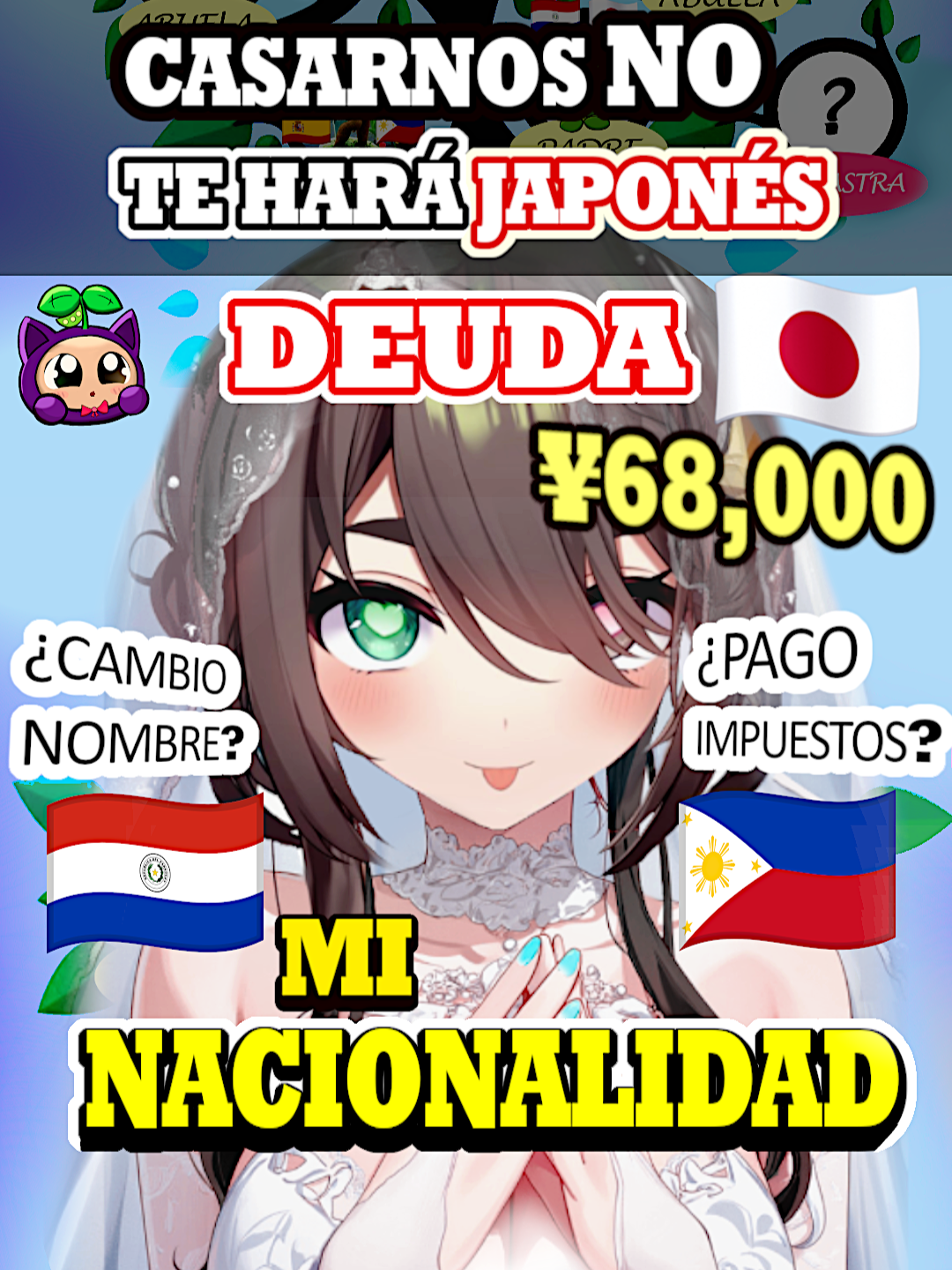 Meica EXPLICA su NACIONALIDAD! Tuvo que PAGAR IMPUESTOS y DEUDA FAMILIAR 😱 #meica #meica05 #vtuber #japon #clips #twitch #vtuberespañol #vtuberjp #vtuberparaguay #japonesa @meica05official