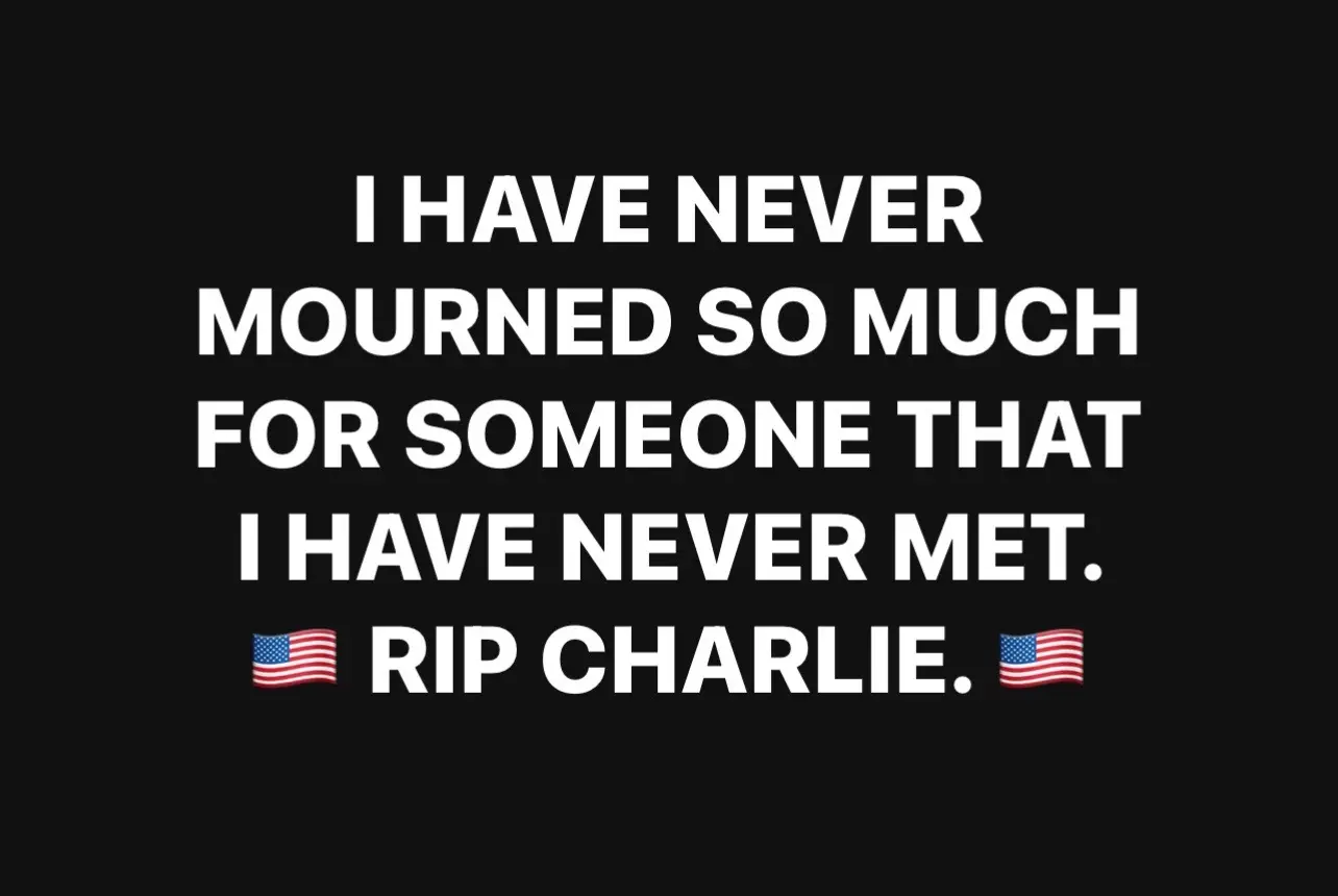 Go rest Charlie Kirk, we got it from here 🙏 #turningpointusa🇺🇸 #livelikecharlie #fyp 