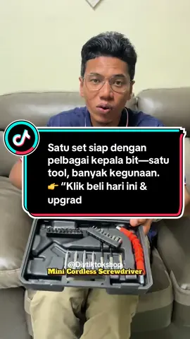 Satu set siap dengan pelbagai kepala bit—satu tool, banyak kegunaan. 👉 “Klik beli hari ini & upgrade toolbox anda#minicordlessscrewdriver 