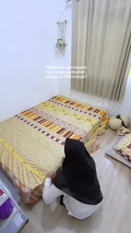 Ibu kamu punya sprei ini juga gak? #kamarminimalis #dailylife #kamarkecil #kamaraesthetic #sprei 