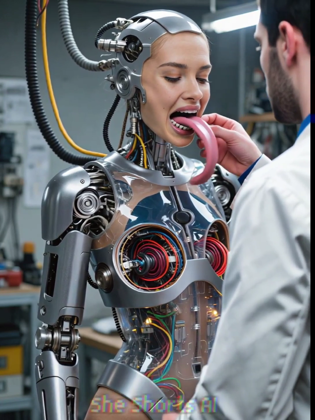 Guy Tries Out the Newest Girlfriend Robot at the Expo #ai #robot #2025 