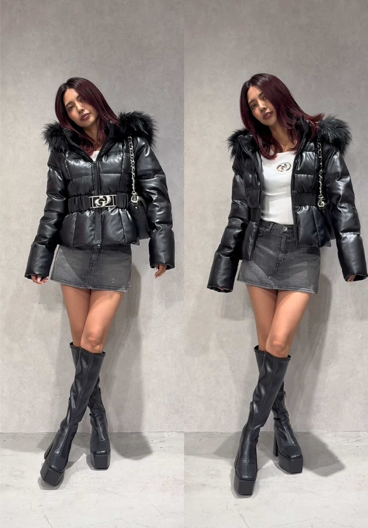 予約殺到🔥GYDAのレザーショートダウン🖤コーデ参考にしてね📣 #GYDA #ダウン #レザーダウン #おすすめ #おすすめにのりたい 