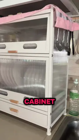 Kitchen Cabinet🗄️ #kitchencabinet #aestheticcabinet #dishrack #tiktokshopontrend #cabinet 
