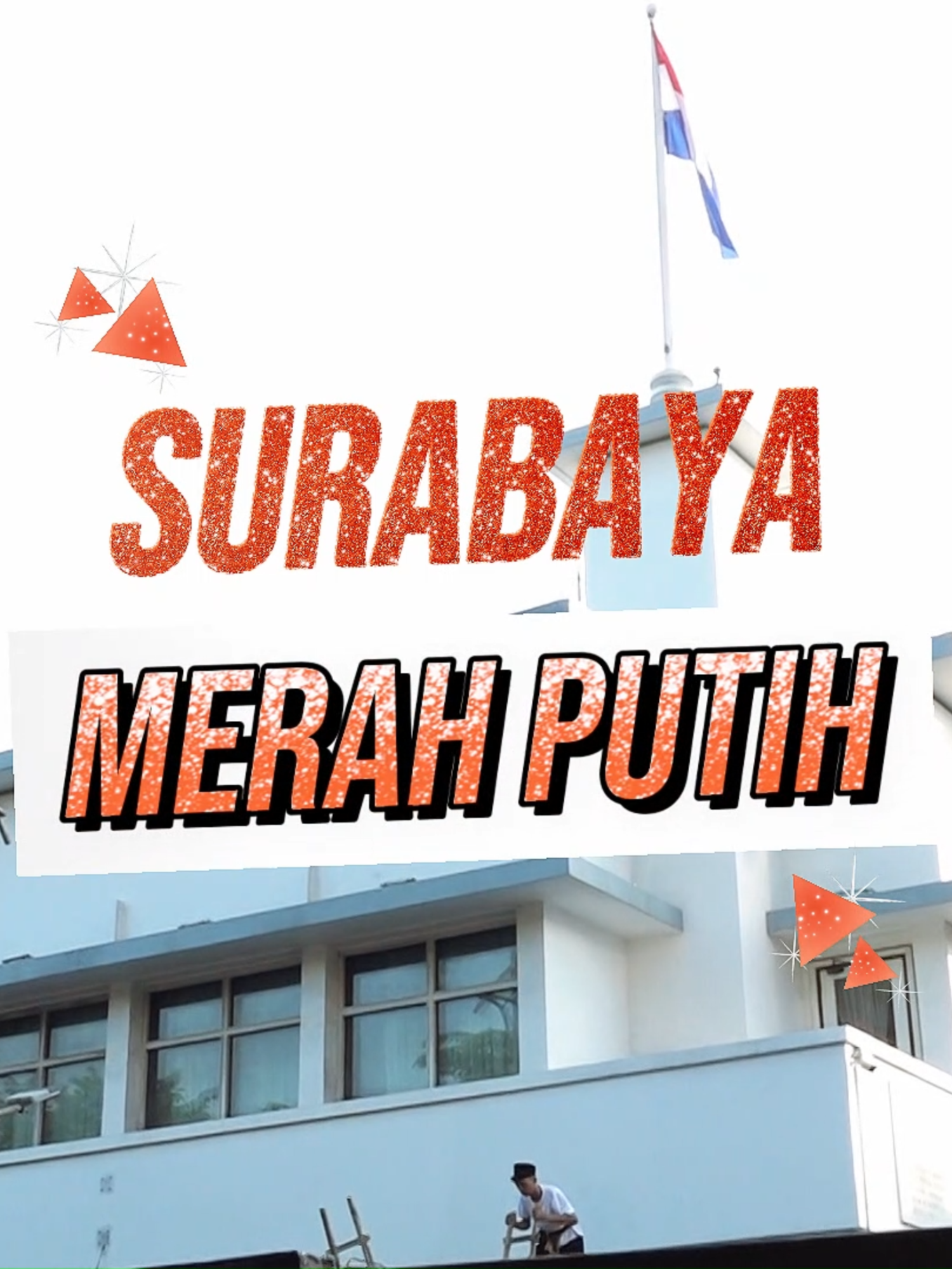 SURABAYA MERAH PUTIH . Inilah potret kesmeriahan dalam Teatrikal Perobekan Bendera di Hotel Yamato ( Hotel Majapahit ). . filosofi dari tema “Surabaya Merah Putih” yang dipilih tahun ini yakni tidak hanya sekadar pengibaran bendera merah putih, tetapi juga pengibaran kebersamaan, gotong royong, kekeluargaan, serta mengibarkan merdeka dari segala-galanya penjajahan. . #disperkimsurabaya #surabayamerahputih