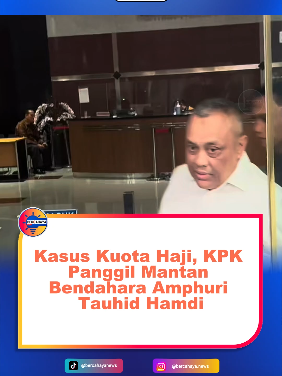 KPK memanggil mantan Bendahara Amphuri, Tauhid Hamdi, terkait kasus dugaan korupsi kuota haji. Pemanggilan ini menjadi bagian dari upaya pengusutan dugaan penyalahgunaan wewenang dalam pengelolaan kuota haji. #KPK #KuotaHaji #Korupsi #TauhidHamdi #Amphuri #BeritaTerkini #UpdateNasional #Haji