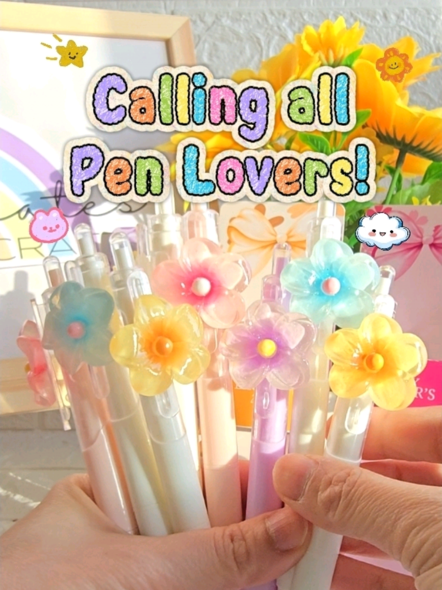 Perfect for journaling, note-taking, or gifting! 🌸💛 #giftideas #teachersday #teachersdayspecial #cutepens 