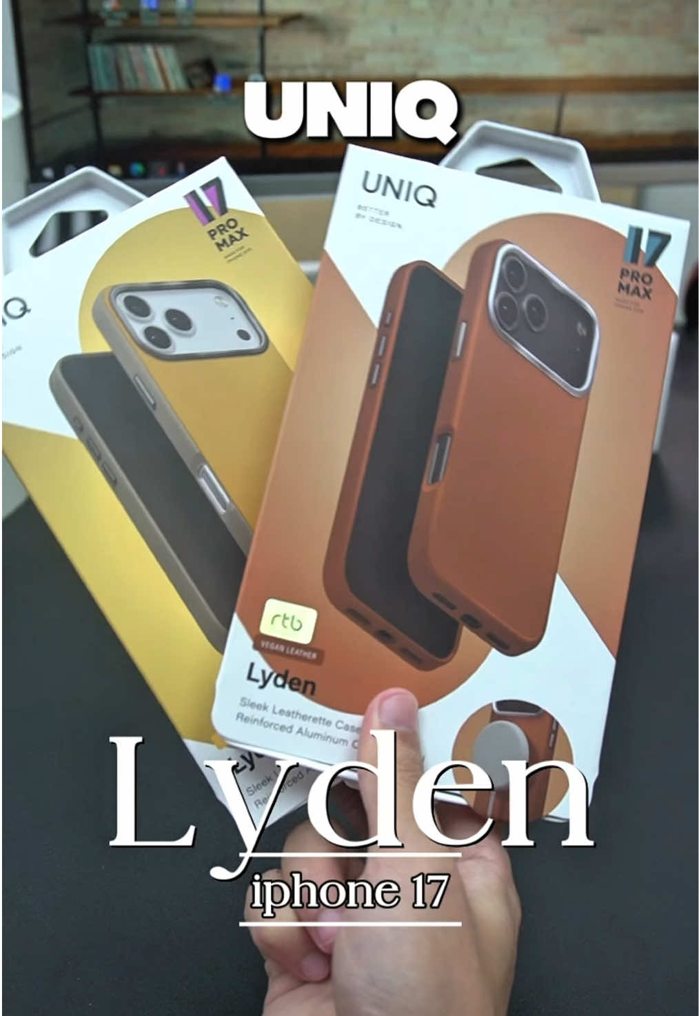 มาแล้วเคสหนังวีแกน iPhone 17 จากแบรนด์ UNIQ รุ่น Lyden 📱✅💗 #uniq #เคสไอโฟน17 #iphone17 #ceas #uniqlyden 