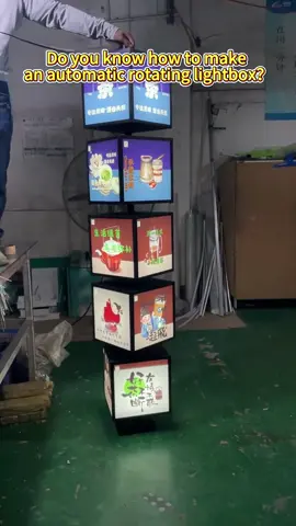Do you know how to make an automatic rotating light box? #advertisingdesign #acrylicfactory #luminouscharacterfactory #signboard #advertisingsign #advertisingtiktok #acryliclightbox #lightboxfactory #sign #fyp #lightboxmaking #advertisinglightbox #ledlightboxes 