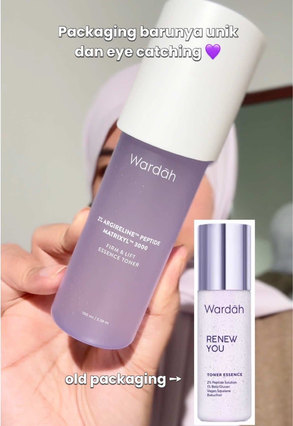 skincare argireline peptide andalanku Wardah Toner FIRM AND LIFT TONER🥹💜 best investment buat mencegah penuaan dini sih, kandungan ini yg mendekati 