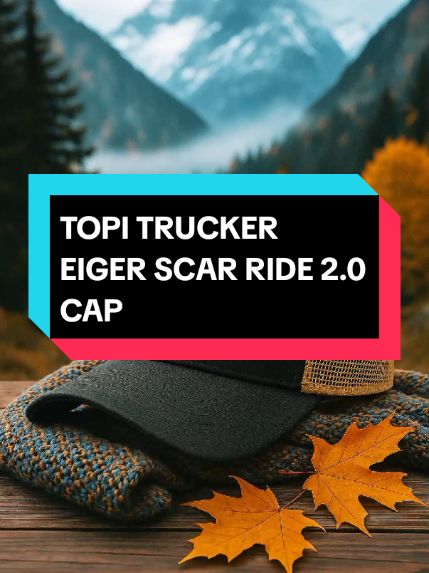 TOPI TRUCKER EIGER SCAR RIDE 2.0 CAP #topipria #topitrucker #topijaring #topisnapback #topieiger 
