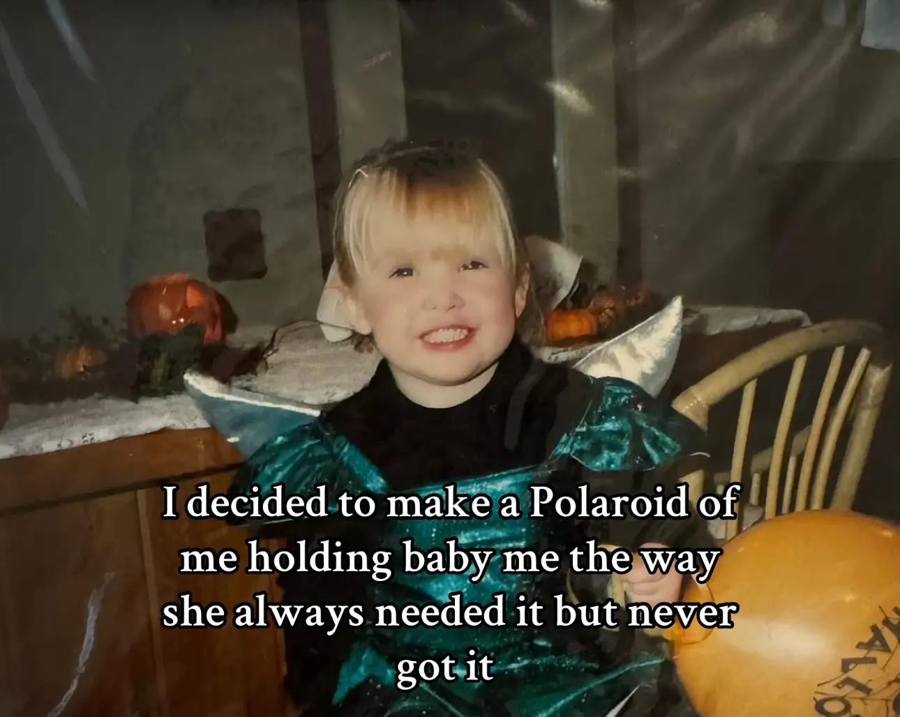 This little girl went through things no one should, She is brave, she is strong, she is a survivor and now the little girl who survived is finally being held by the woman who healed; healing. 😔🥹🤍 I know she’s proud of me #polaroidbaby #polaroidtrend #healinginnerchild 