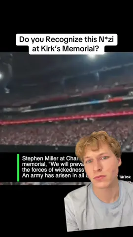 #greenscreen #greenscreenvideo learn his name because he is one of the most open white supremacists in the White House right now., Charlie Kirk’s memorial honoured him exactly how he lived: supporting and uplifting white suprmeamcy. 