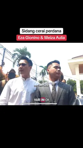 Sidang perdana gugatan cerai Meiza Aulia kepada Eza Gionino #ezagionino #meizaauliacoritha #sidang #cerai #fyp 