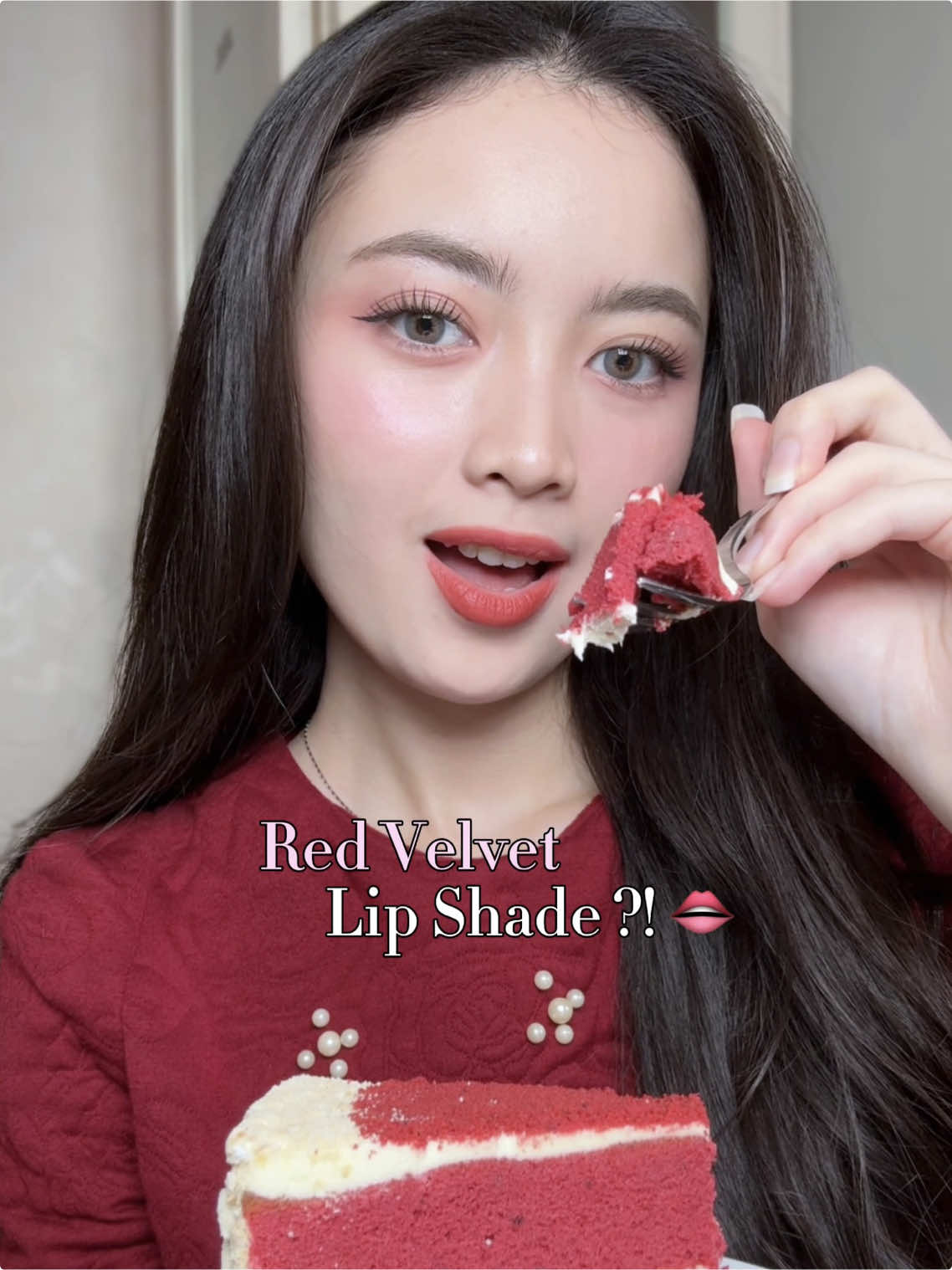 Red velvet lip shade? Soo prettyy 🥰🌹 #COLORKEYID #COLORKEY #AirUpYourLips #SouffleSoftLips @COLORKEY INDONESIA 
