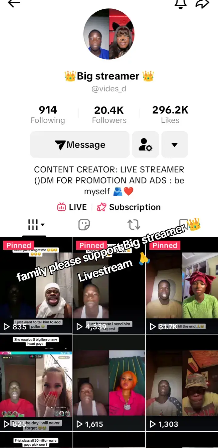 #goviral f#fypmyviral🖤tiktok☆♡🦋myvideo @👑Big streamer 👑 family show love in is match please family 